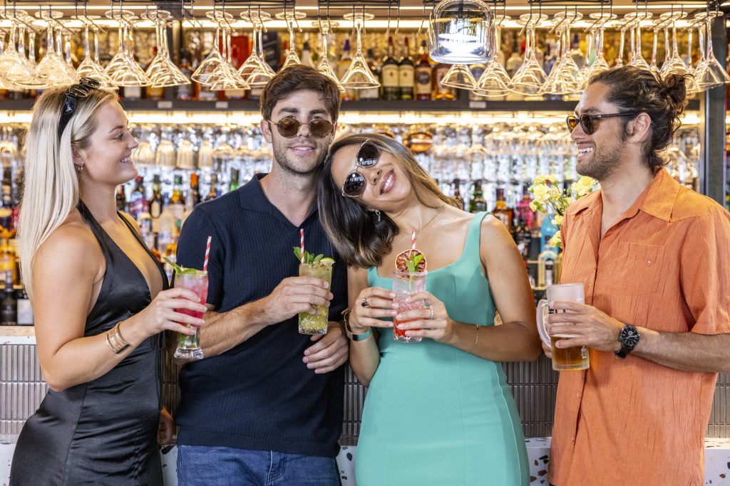 Group having drinks