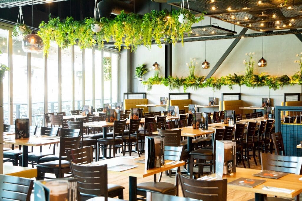 Dining room at Martini + Co Bayside in Frankston